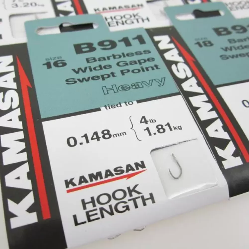 Kamasan B911 Heavy Fishing Hooks to Nylon