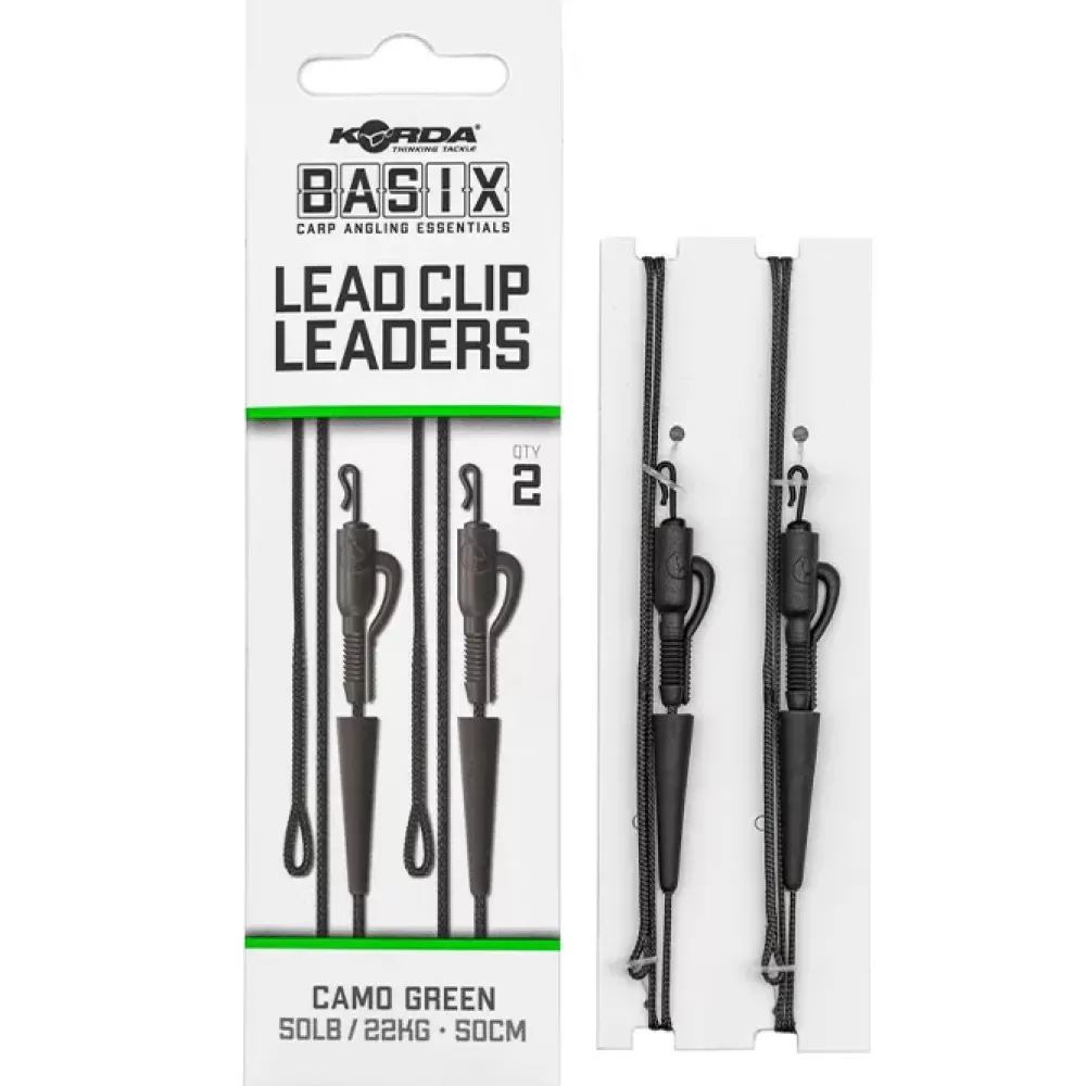 Korda Basix Lead Clip Leaders- Terminal Tackle