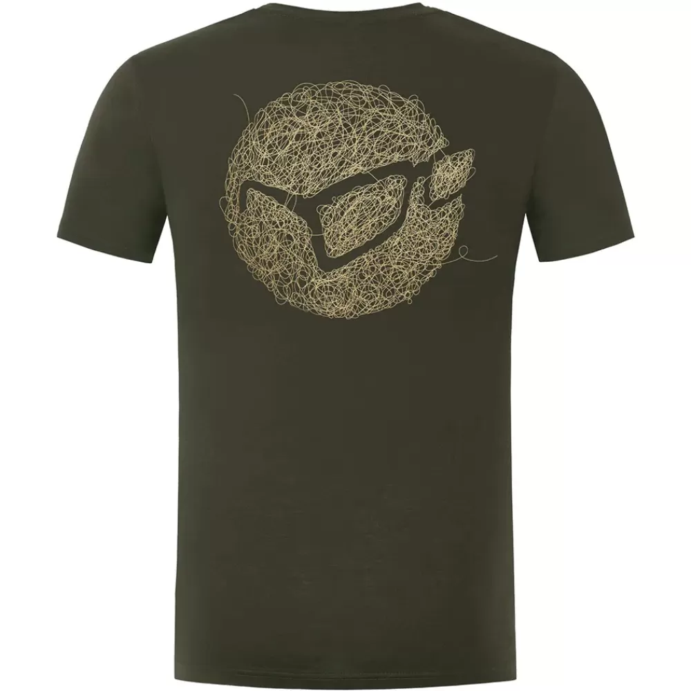 Korda Birdsnest Dark Olive Fishing T-Shirt- Clothing