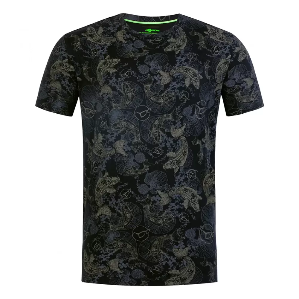 Korda Black Koi Fishing T-Shirt- Clothing