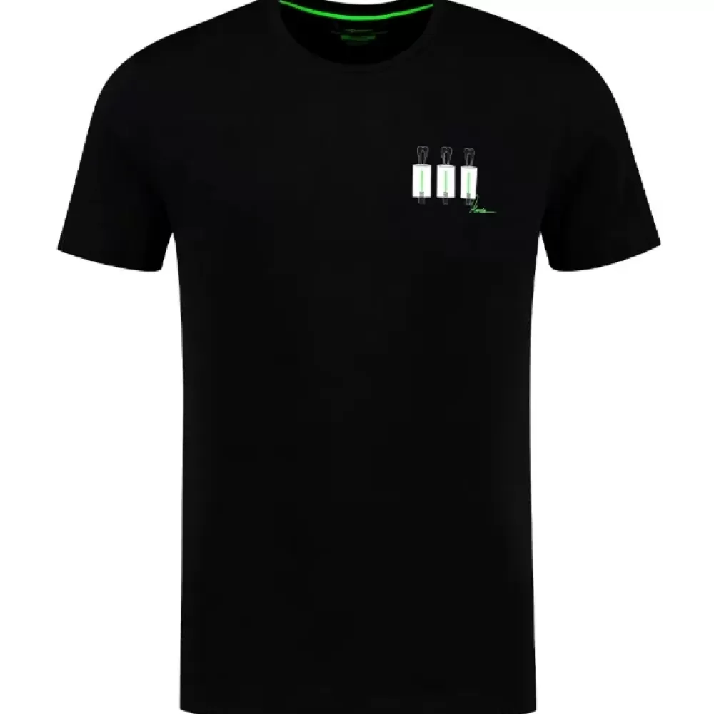 Korda Bobbin Tee Black T-Shirt- Clothing