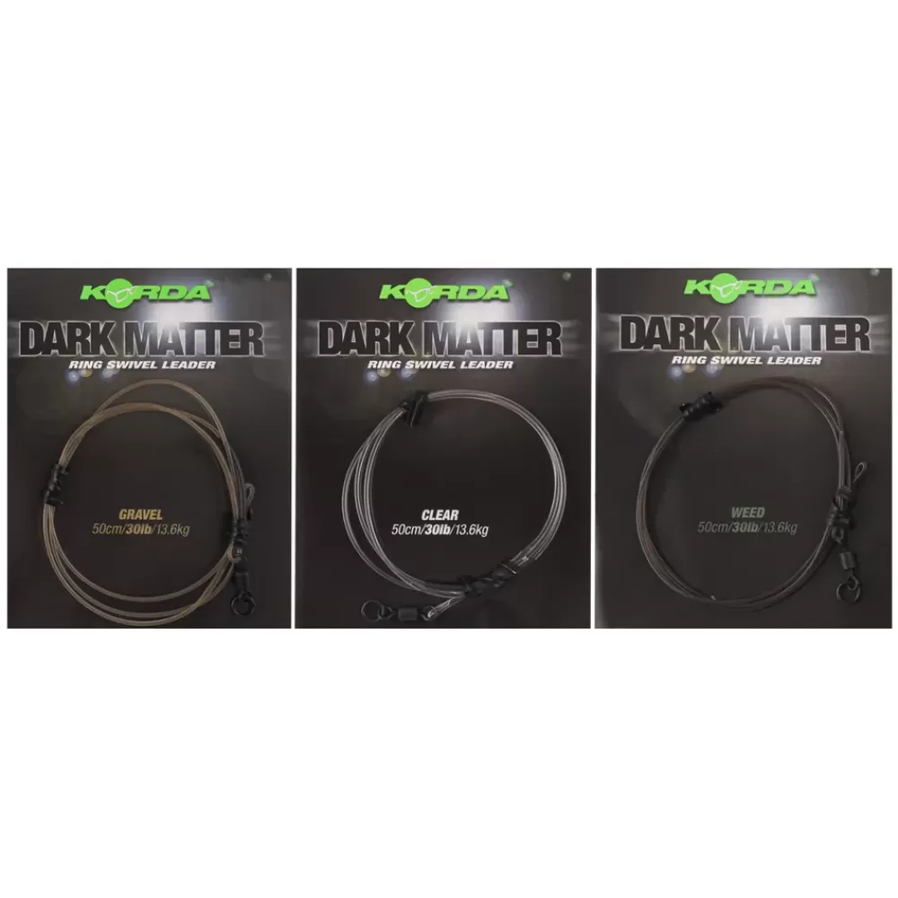 Korda Dark Matter Ring Swivel Leader 50cm