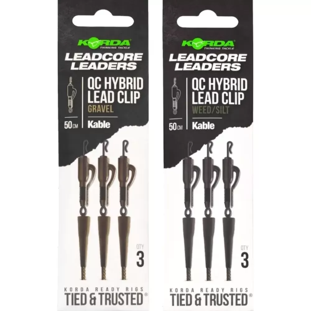 Korda Kable Leadcore Leader QC Hybrid Lead Clip- Terminal Tackle