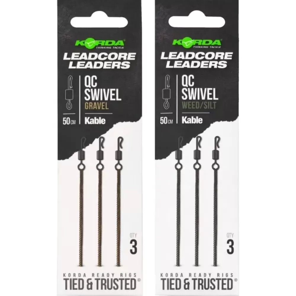 Korda Kable Leadcore Leader QC Swivel- Terminal Tackle