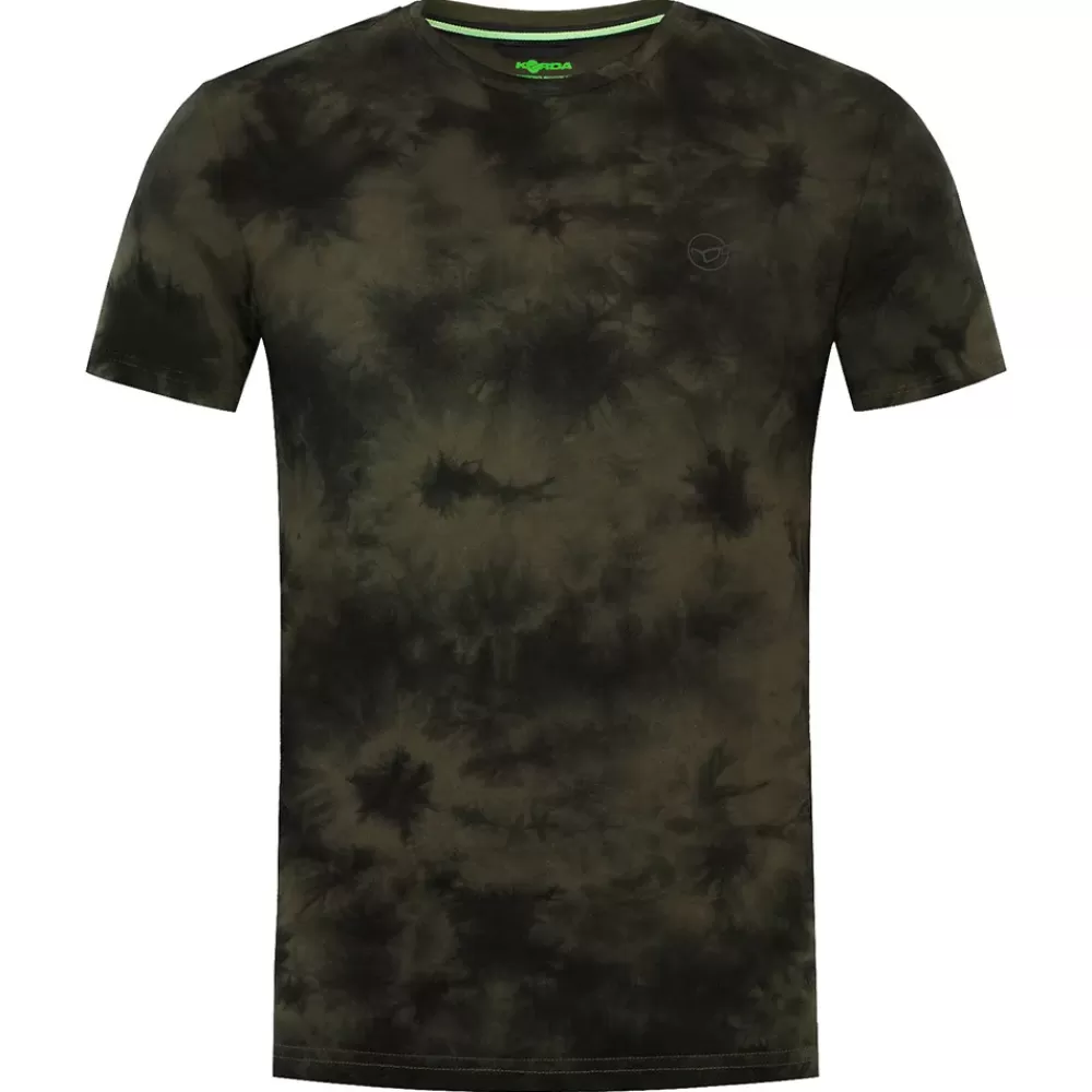 Korda Tie Dye Dark Olive Fishing T-Shirt- Clothing