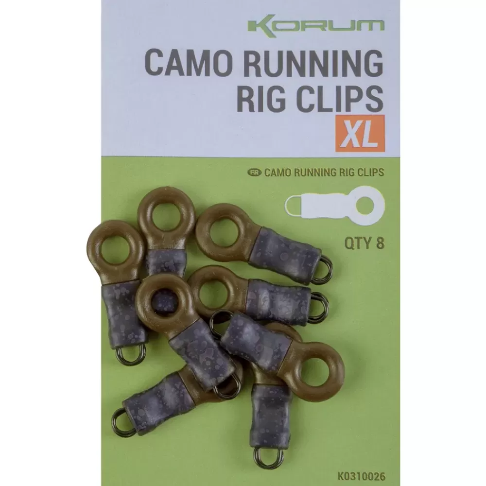 Korum Camo Running Rig Clips XL