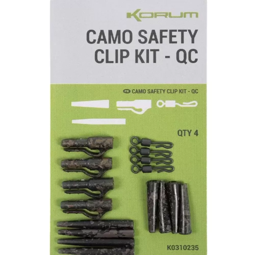 Korum Camo Safety Clip Kit - QC