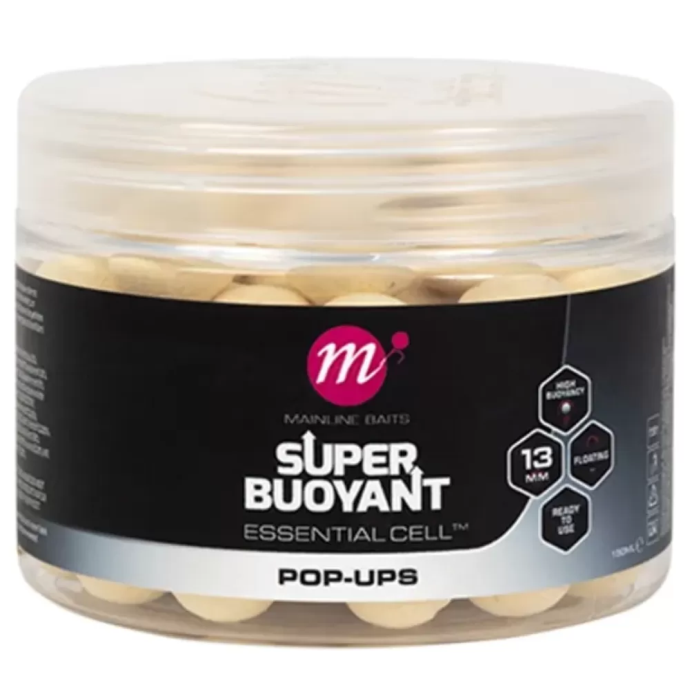 Mainline Essential Cell Super Buoyant Pop Ups White- Bait & Additives