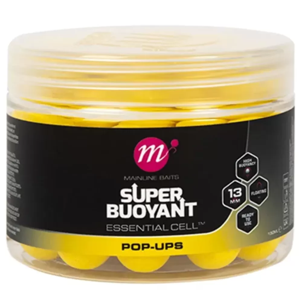 Mainline Essential Cell Super Buoyant Pop Ups Yellow- Bait & Additives