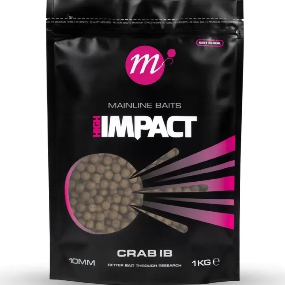 Mainline Hi Impact Shelf Life Boilies Crab IB- Bait & Additives