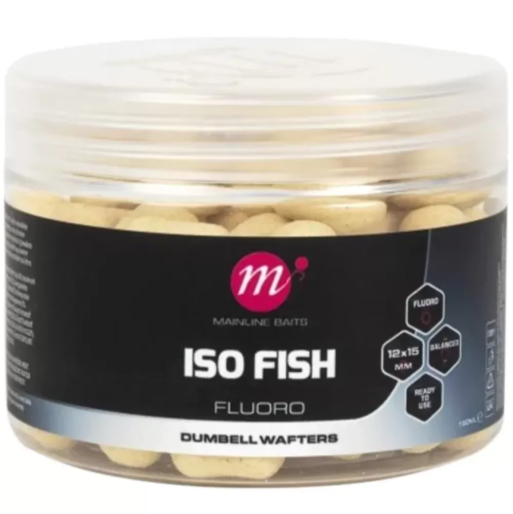 Mainline ISO Fish Fluoro Dumbell Wafters White- Bait & Additives