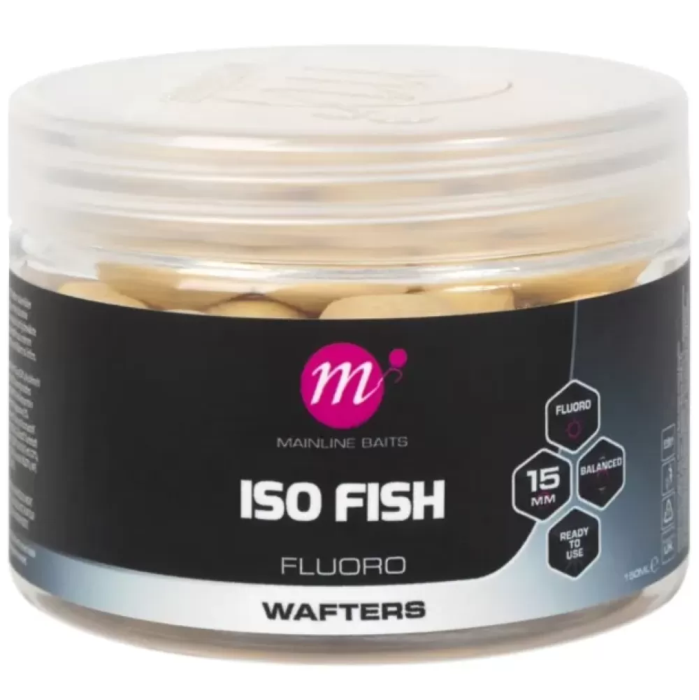 Mainline ISO Fish Fluoro Wafters White- Bait & Additives