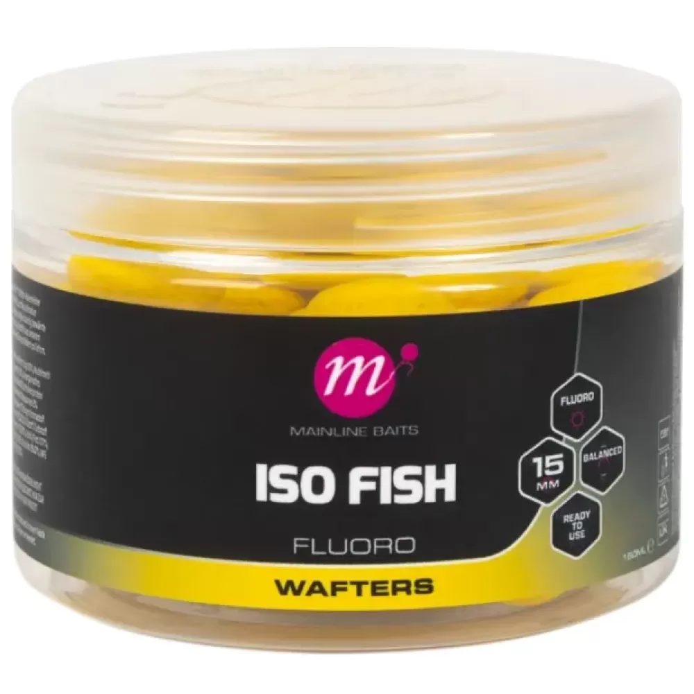 Mainline ISO Fish Fluoro Wafters Yellow- Bait & Additives