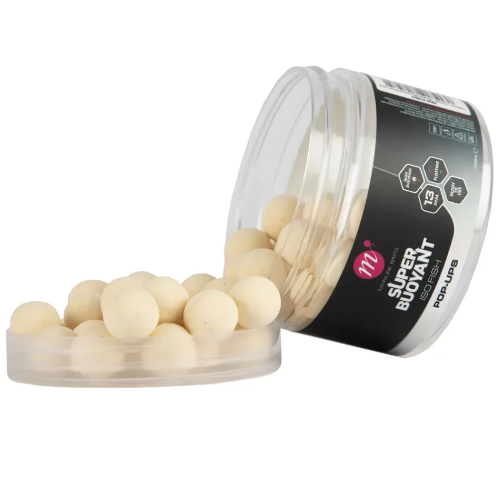 Mainline ISO Fish Super Buoyant Pop Ups White- Bait & Additives