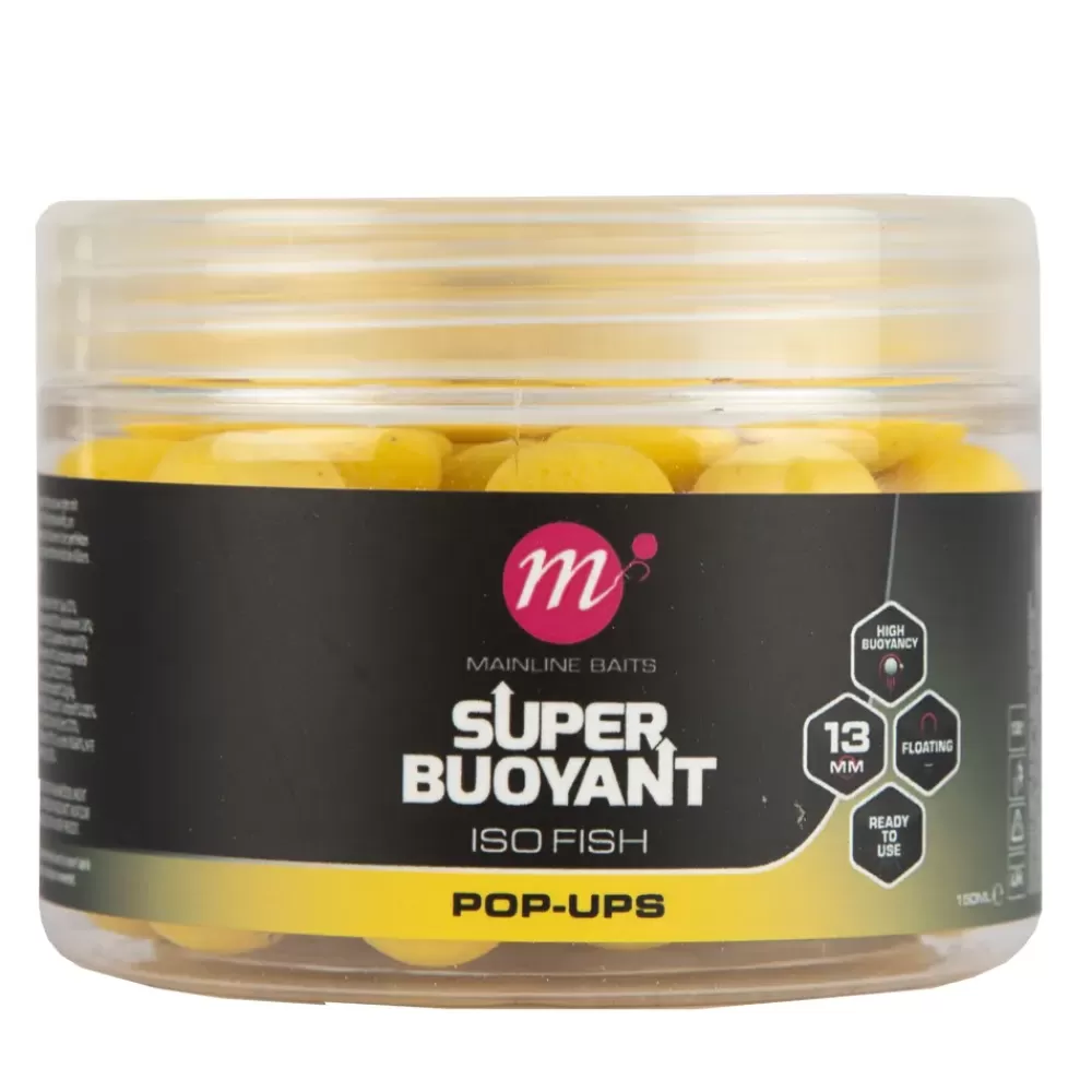 Mainline ISO Fish Super Buoyant Pop Ups Yellow- Bait & Additives