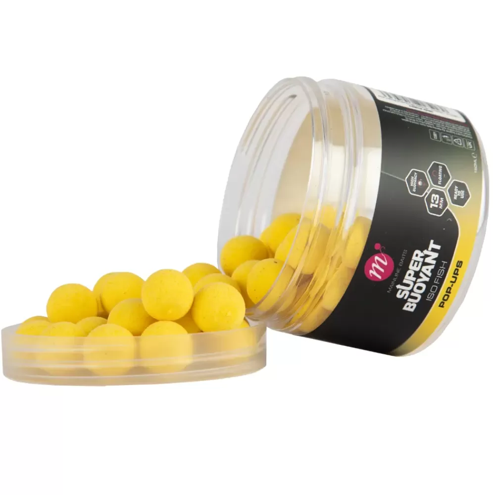 Mainline ISO Fish Super Buoyant Pop Ups Yellow- Bait & Additives