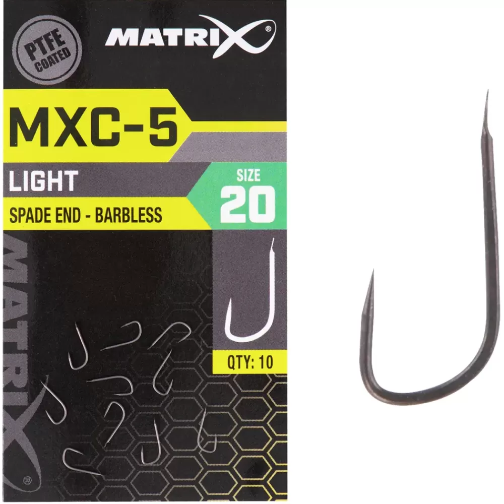 Matrix MXC-5 Light Spade End Barbless Hooks