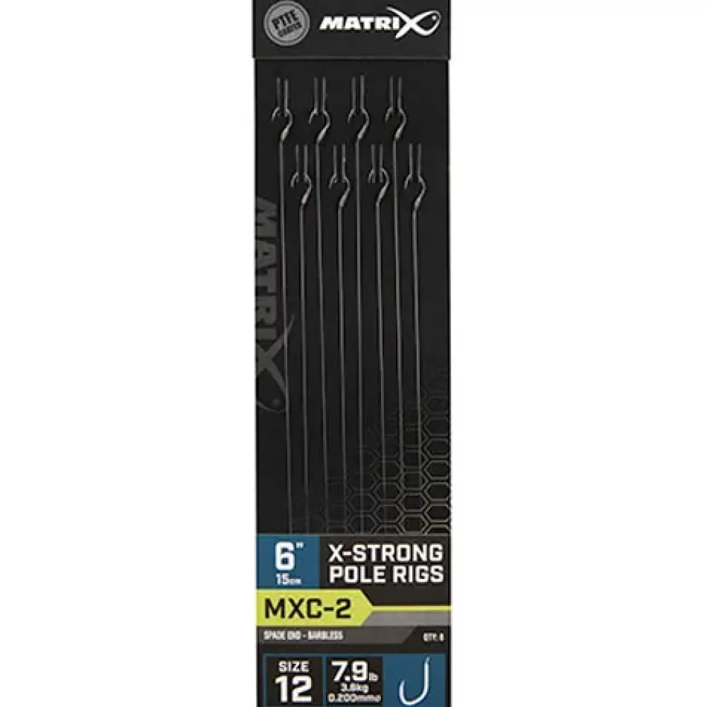 Matrix MXC-2 Spade End Barbless X-Strong Pole Rigs 15cm