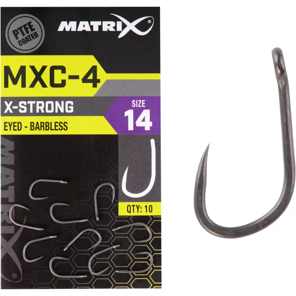 Matrix MXC-4 X-Strong Eyed Barbless Hooks