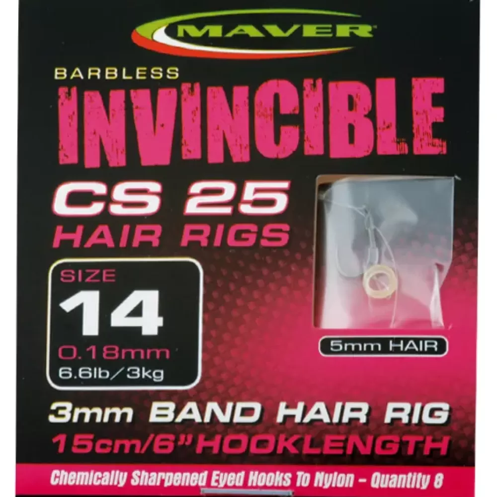 Maver Invincible CS25 Banded Hair Rigs