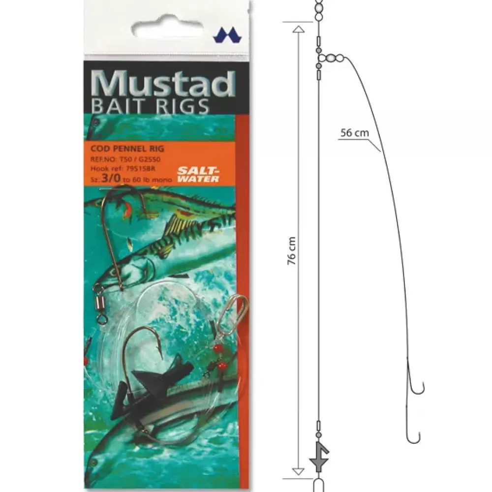 Mustad Cod Pennel Fishing Rig