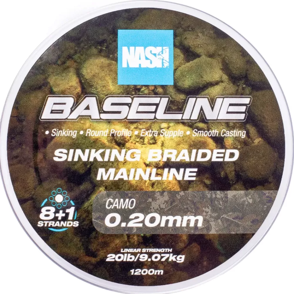 Nash Baseline Camo Sinking Braid- Line