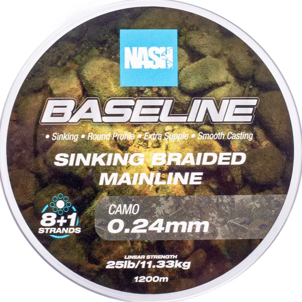 Nash Baseline Camo Sinking Braid- Line