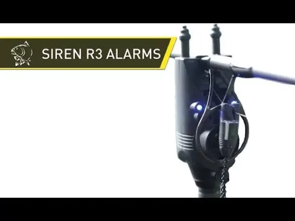 Nash Siren R3+ 4-Rod Fishing Bite Alarm Presentation Set- Bite Alarms