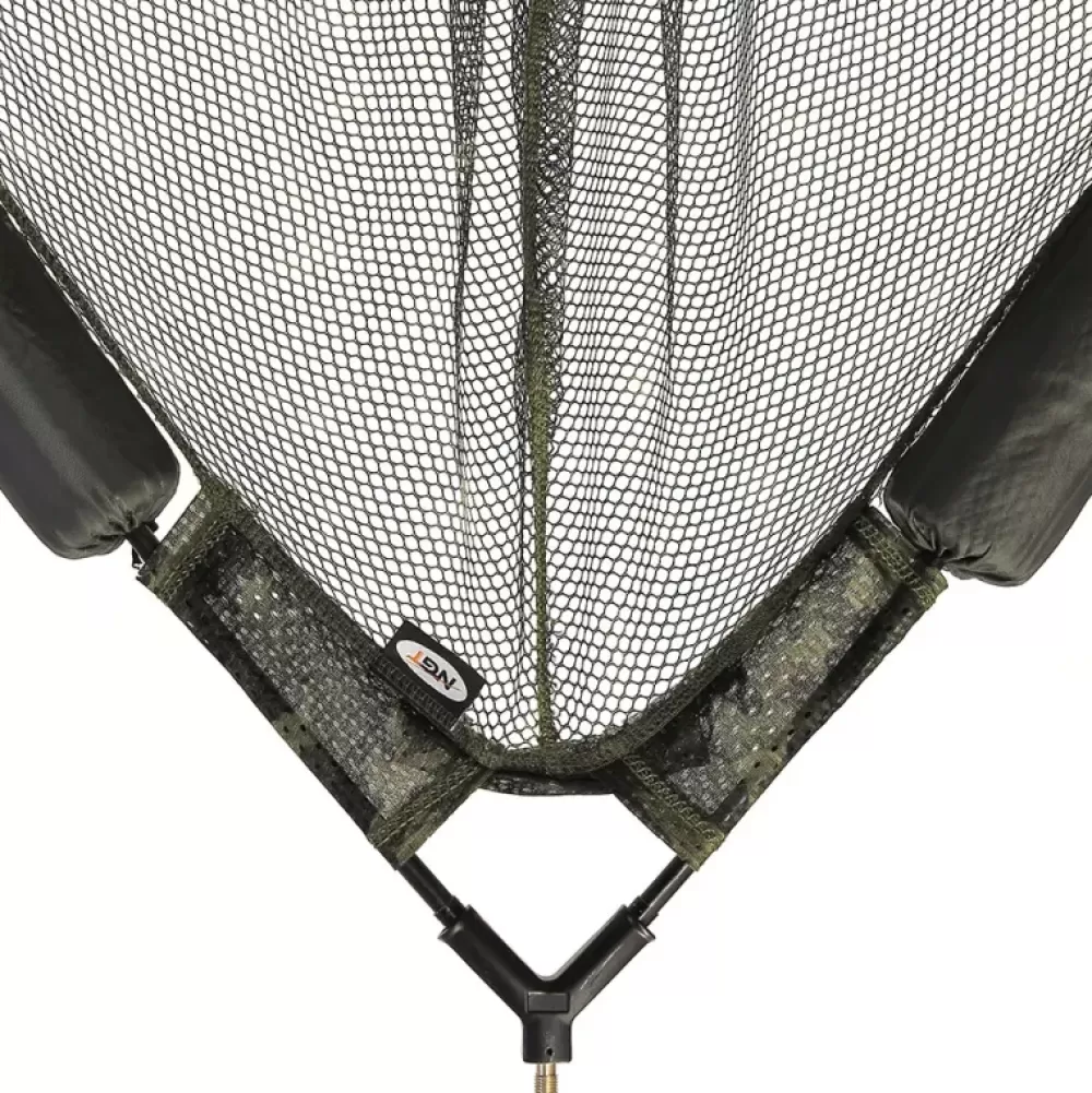NGT 42" Specimen Dual Net Float System - Camo Mesh Net With Metal 'V' Block & Stink Bag- Nets
