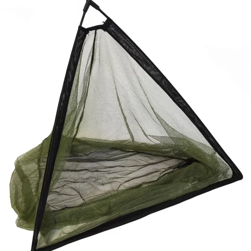 NGT 42" Specimen Two-Tone Mesh Net With Plastic 'V' Block & Stink Bag- Nets