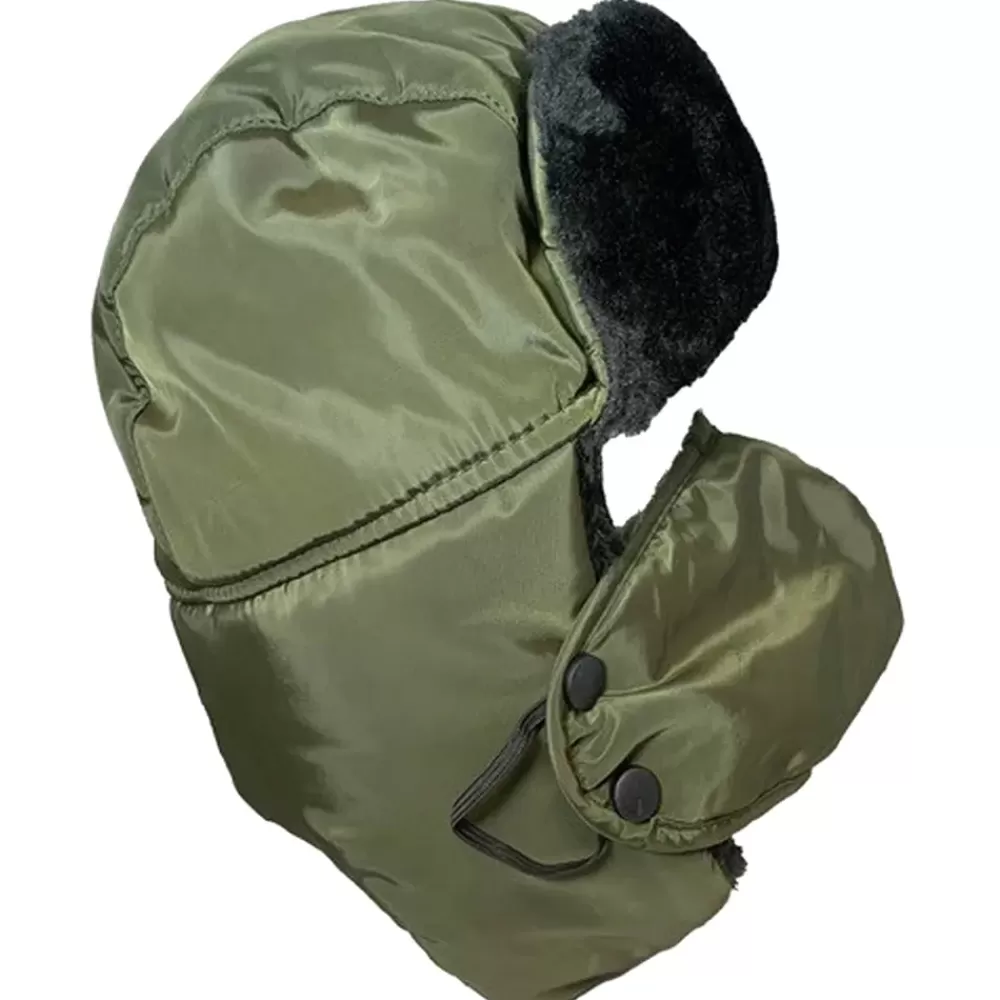 Platinum Accessories Olive Unisex Waterproof Trapper Hat Hebdon - One Size