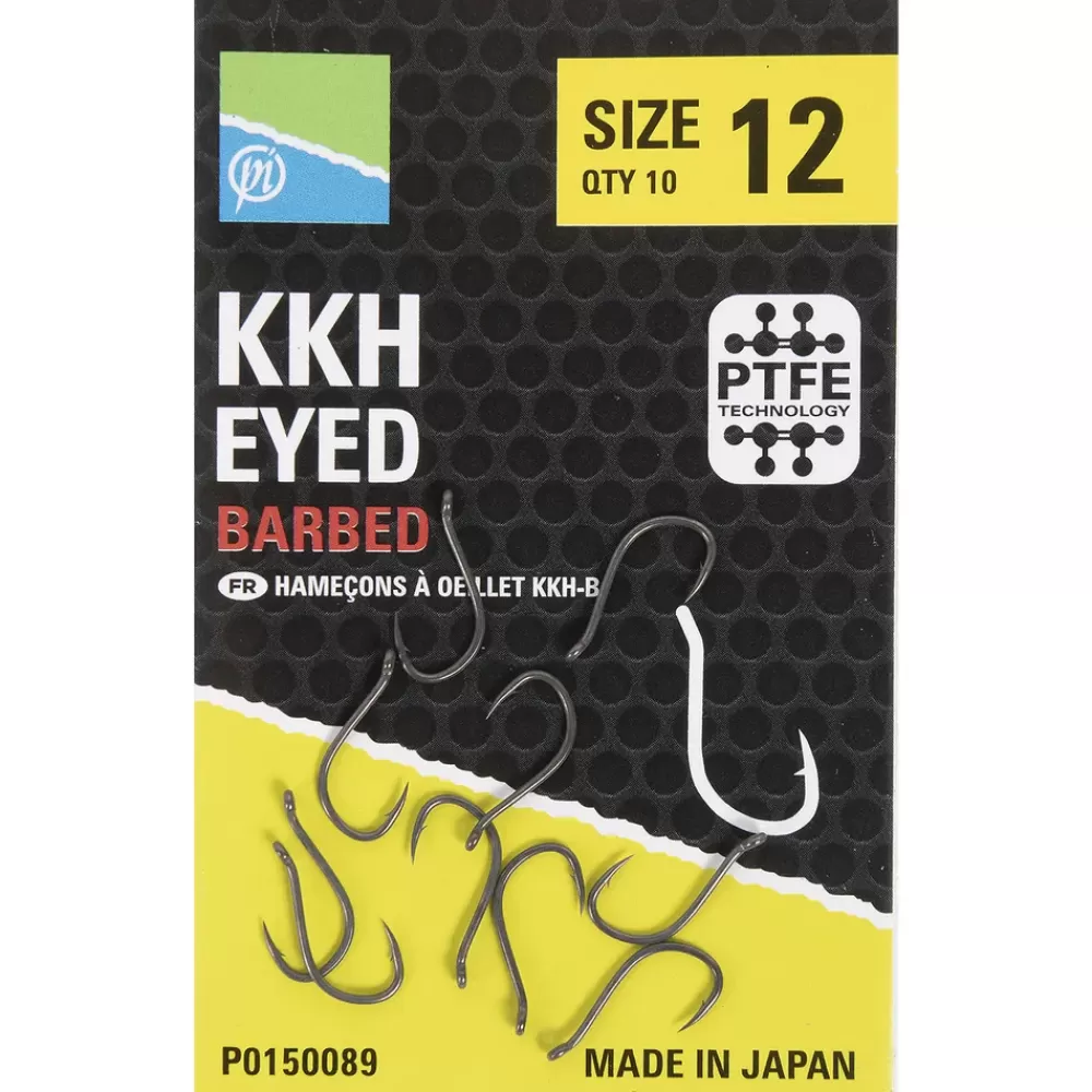 Preston KKH Eyed Barbed Hooks