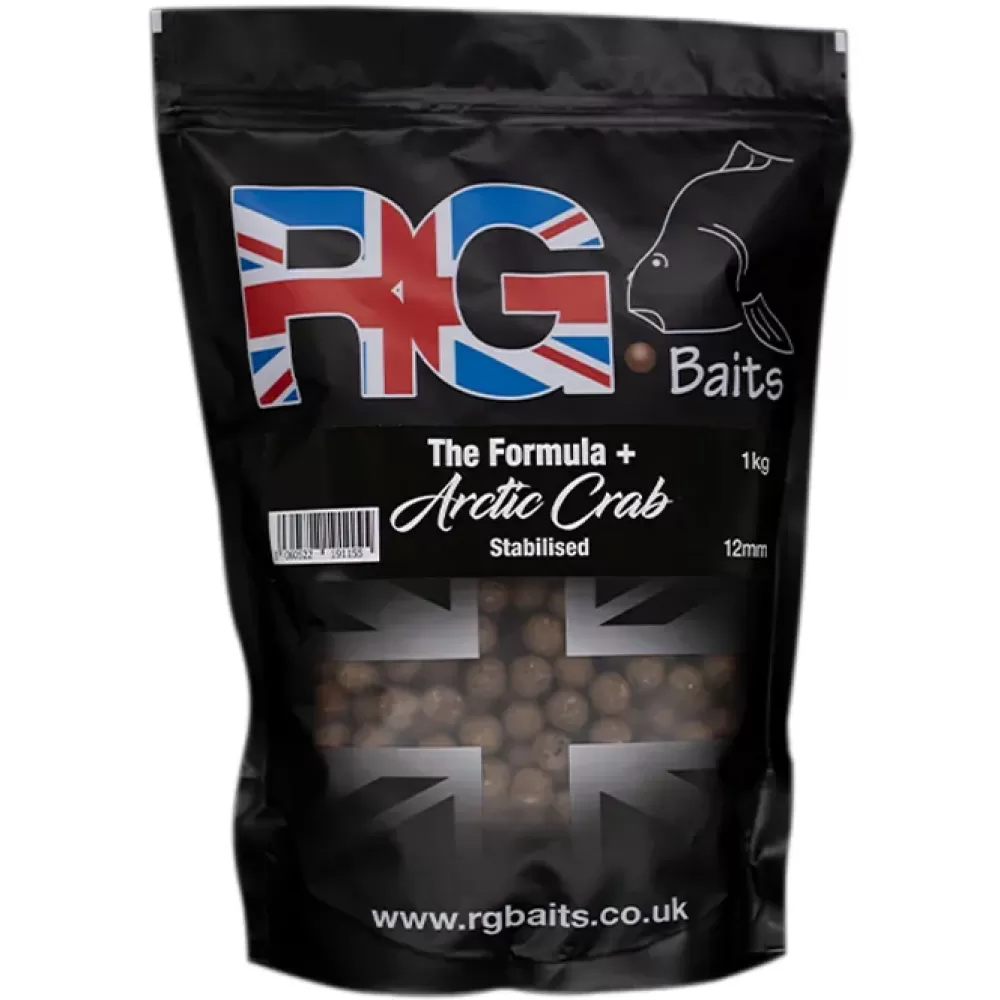 RG Baits The Formula & Arctic Crab Shelf Life Fishing Boilies- Bait & Additives