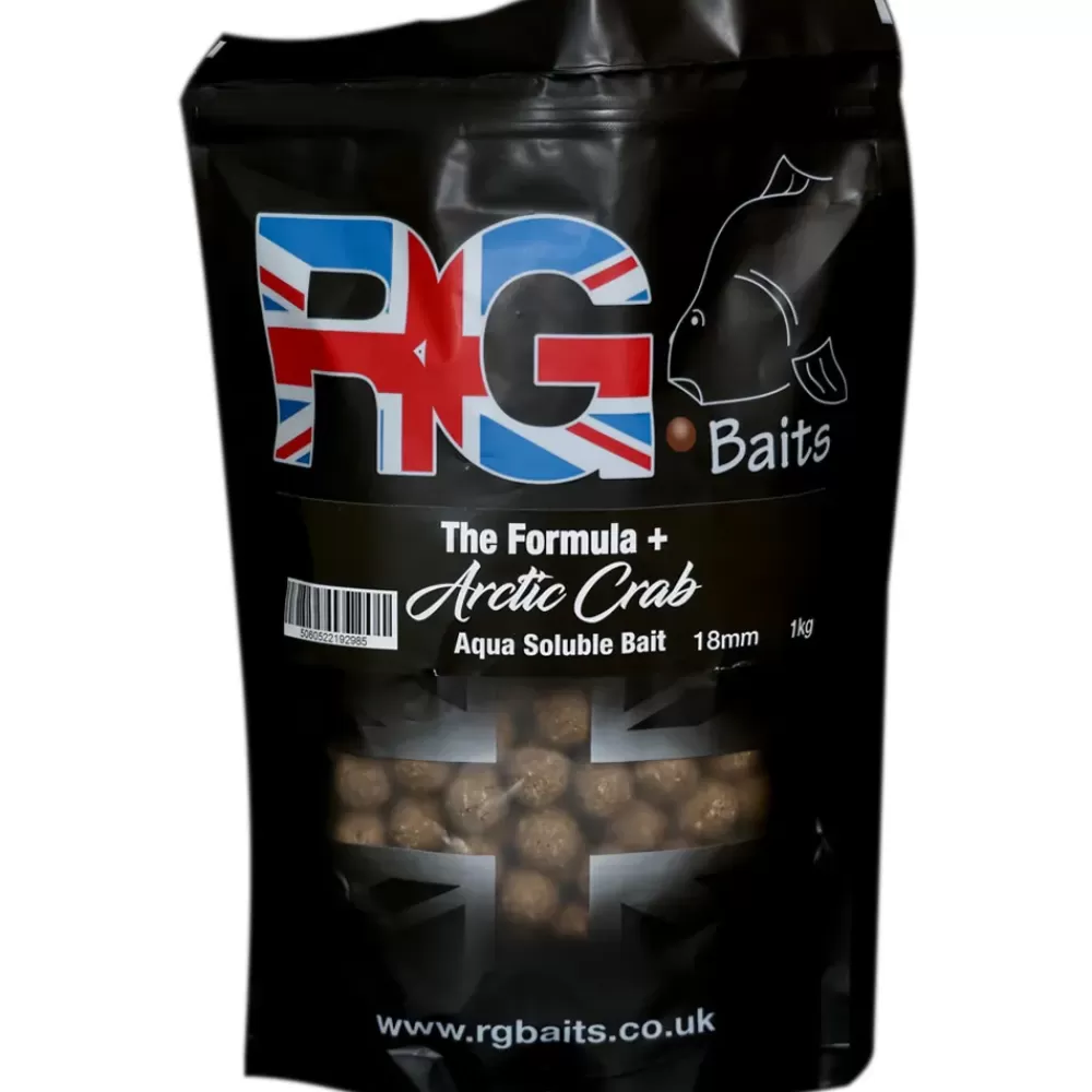 RG Baits The Formula + Artic Crab Aqua Soluble Fishing Boilies- Bait & Additives