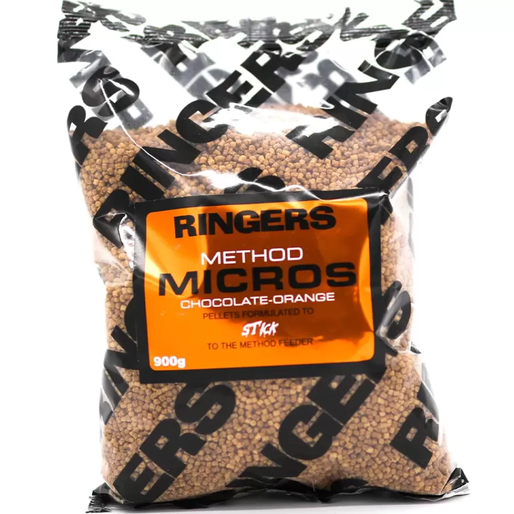 Ringers Chocolate Orange Method Micros Fishing Pellets