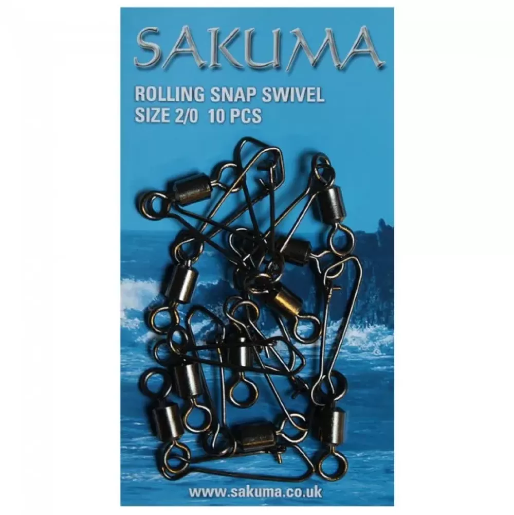 Sakuma Rolling Hooked Snap Fishing Swivel