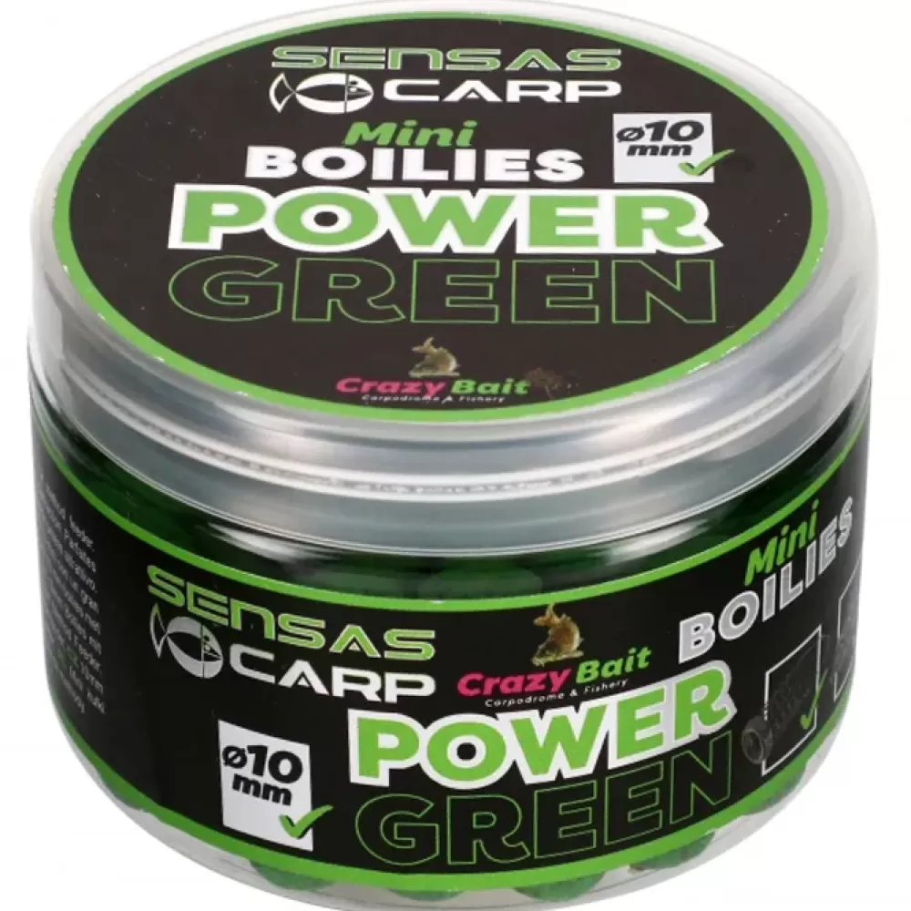 Sensas Crazy Bait Crazy Mini Boilies Power Green 80g