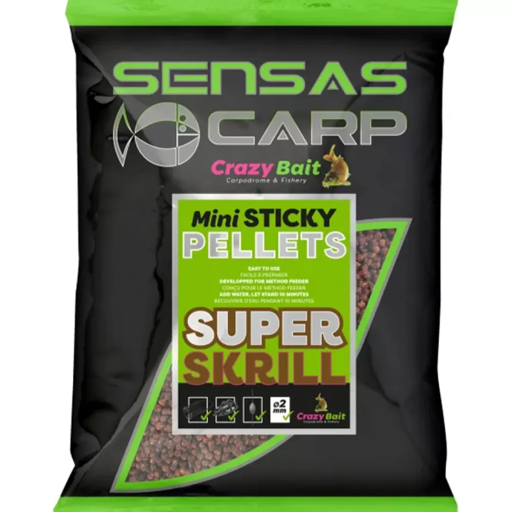 Sensas Crazy Bait Mini Sticky Pellets Super Krill 700g