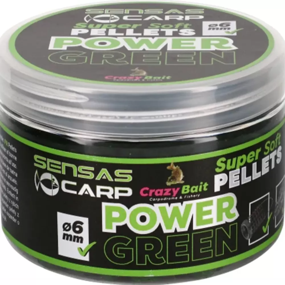 Sensas Crazy Bait Super Soft Pellets Power Green 60g