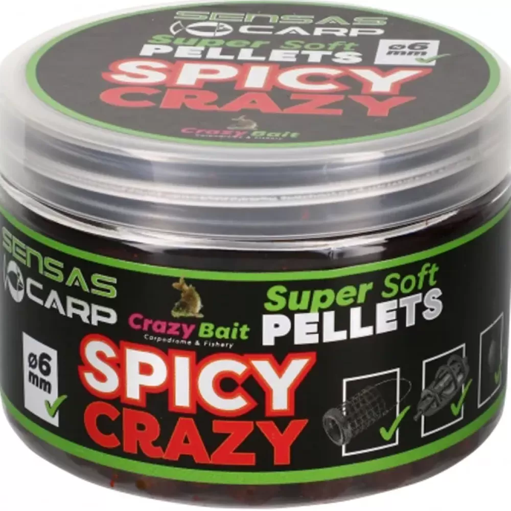 Sensas Crazy Bait Super Soft Pellets Spicy Crazy 60g