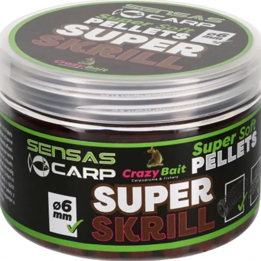 Sensas Crazy Bait Super Soft Pellets Super Krill 60g