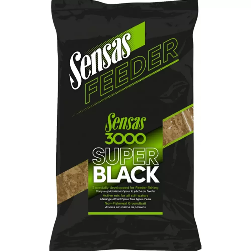 Sensas Feeder 3000 Super Black Fishing Groundbait 1kg