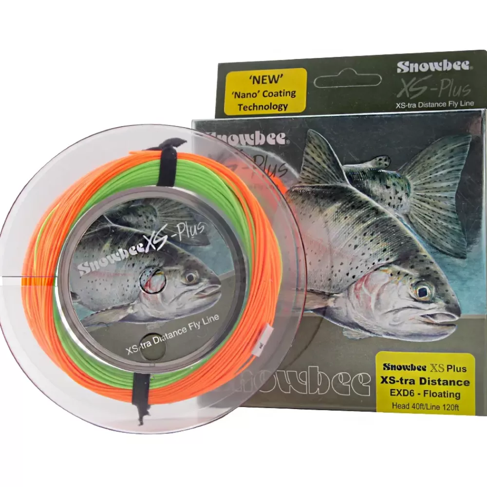 Snowbee EXD Floating Line Chartreuse Orange