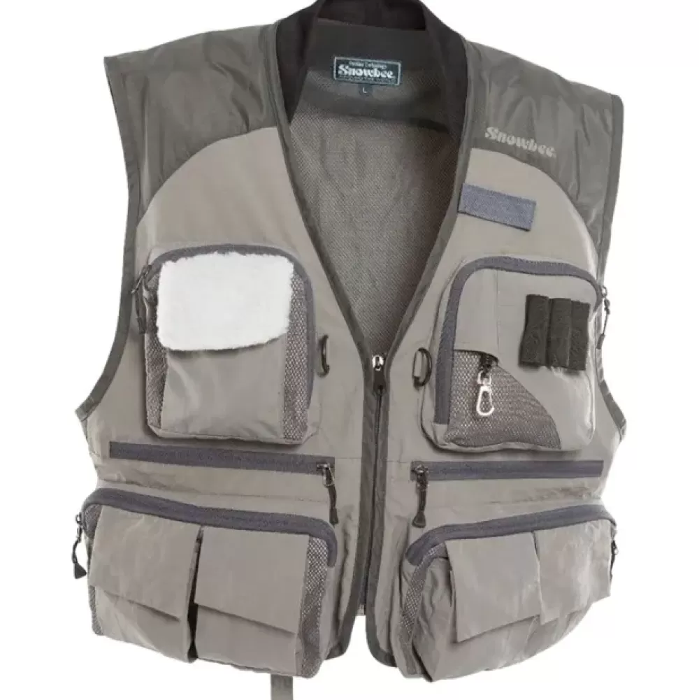 Snowbee Superlight Fly Vest - Sage Green / Grey