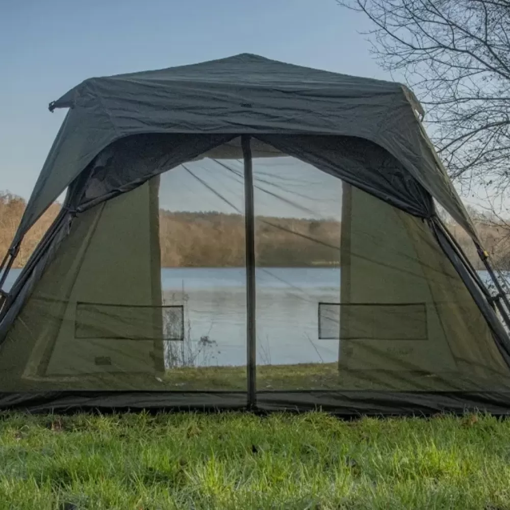 Solar Tackle SP Quick-Up Shelter Green MKII + Heavy Duty Groundsheet- Bivvies & Shelters