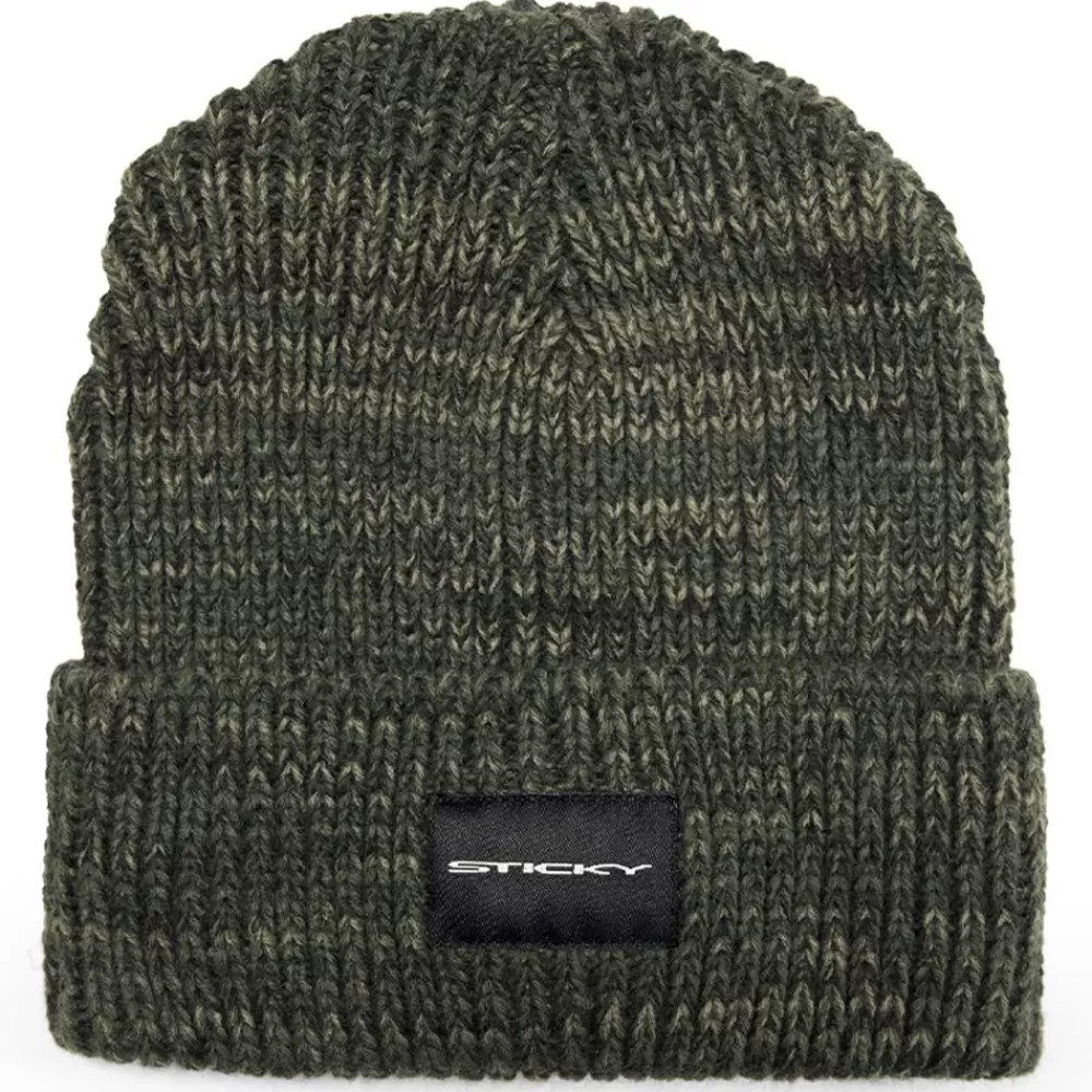 Sticky Baits Olive Fleck Fishing Beanie- Clothing