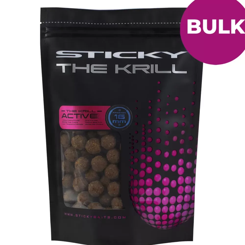 Sticky Baits The Krill Active Frozen Boilies - BULK- Bait & Additives