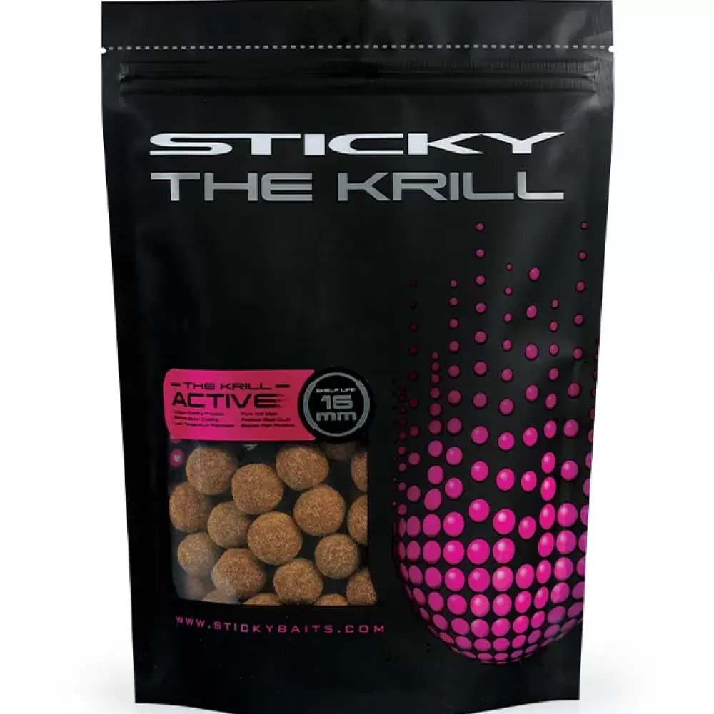 Sticky Baits The Krill Active Shelf Life Boilies- Bait & Additives