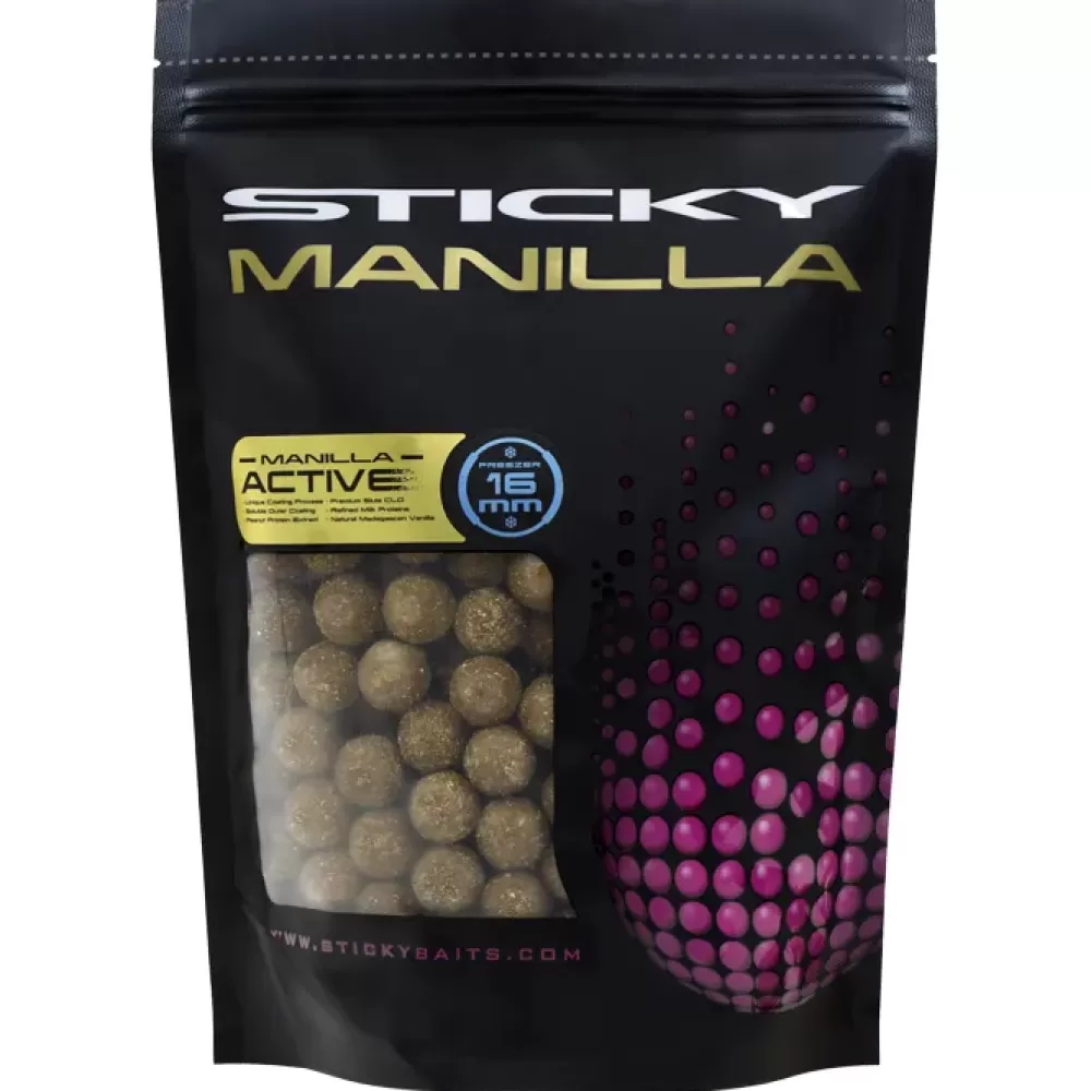 Sticky Baits Sticky Manilla Active Freezer Boilies- Bait & Additives