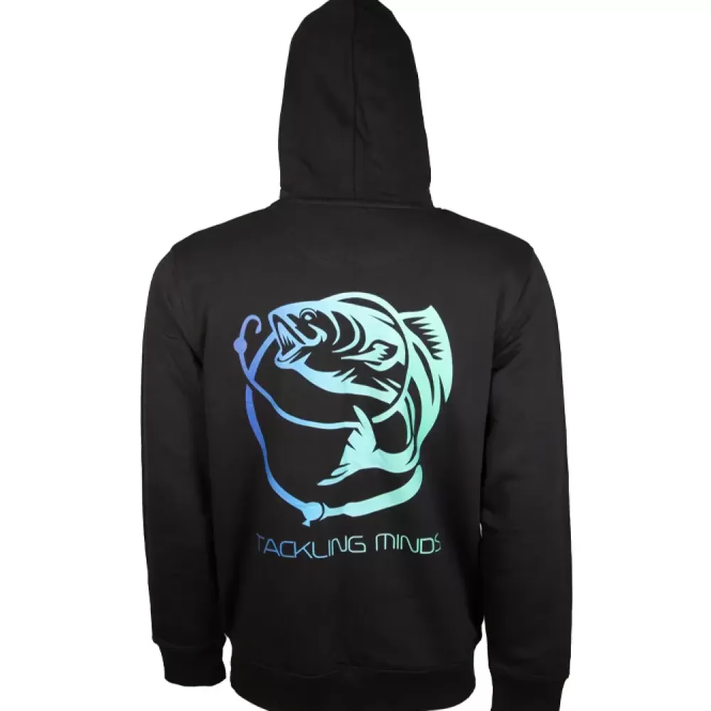 Tackling Minds Ultra Premium Black Fishing Hoodie